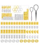 Melliex 70 Pieces Dreadlocks Jewelry - Aluminum Hair Rings for Braids Adjustable Woven Hair Accessories for Men & Women - Silver & Gold - Buy Online on GoSupps.com