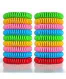 18 Pack Mosquito Repellent Bracelets - DEET-Free Waterproof Bands for Adults & Kids - Individually Wrapped Wristbands - Buy Online on GoSupps.com