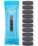 Amope Pedi Electronic Foot File Replacement Roller Heads - Pack of 10 | Extra Coarse Refills with Diamond Crystals - Buy Online on GoSupps.com
