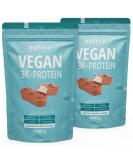 Vegan Chocolate Coconut Protein Powder 2kg - Lactose-Free 3K Protein Shake - High-Quality Vegan Protein Complex (2 Pack) - Buy Online on GoSupps.com