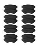 5D Comfort Heel Grips Liner Cushions - Prevent Heel Pains & Blisters - Self-Adhesive Inserts - 8 Pairs, Black - Buy Online on GoSupps.com