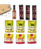 Serious Pig Spicy Selection | 9 Spicy Treats & Chilli Sauce | Gift For Spice Lovers (10 Pack) - Buy Online on GoSupps.com