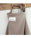 Nursing Cover for Breastfeeding & Pumping | Multi-Use Car Seat Stroller Cover | Organic Muslin Cotton for Baby | TISU Pastel Colors (Sand Neutral) - Buy Online on GoSupps.com