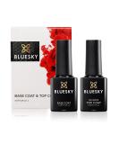 BLUESKY Gel Nail Polishes No Wipe Top Coat and Base Coat Soak Off LED UV Gel Nail Polish Set Long Lasting Shiny High Gloss Finish Clear 2 x 5ml Bottles - Buy Online on GoSupps.com