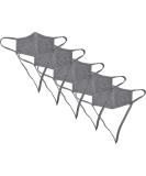 Kunstify 5-Piece Adjustable Fabric Mask Set for Kids & Adults - Dark Gray Cotton Masks with Neck Strap & Ear Loops for Comfort - International Shipping Available - Buy Online on GoSupps.com