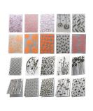 20Pcs Flower Butterfly Embossing Folders - DIY Stencil Decorating Tools for Paper Cards and Scrapbook - 5.8 x 4.1 Inch Plastic Mould Templates - Buy Online on GoSupps.com