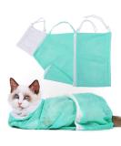 YLONG Cat Bathing Bag - Anti-Bite & Anti-Scratch Grooming Bag for Bathing, Nail Trimming, Medicine - Adjustable, Breathable & Multifunctional - Green - Buy Online on GoSupps.com