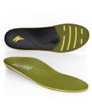 WalkHero Plantar Fasciitis Insoles - Heavy Duty Arch Support for Flat Feet (Men s 7-7.5 Women s 9-9.5) | Orthotic Inserts for Daily Walking - Olive Yellow - Buy Online on GoSupps.com