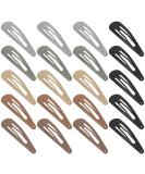 XCZYN 20 Pcs Snap Hair Clips Matte Finish Colorful Color Anti-slip Snap Clip Hair Accessories Metal Barrettes for Women Little Girls Lady Hair Styling (20 Pieces Dark Color) 1 count (Pack of 20) Dark Color - Buy Online on GoSupps.com