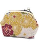 Retro Blue Flower Japanese Women's Wallet - Snap Closure Clipb rse for Stylish Convenience - Buy Online on GoSupps.com