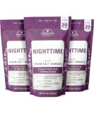 Village Naturals Therapy Foaming Epsom Soak Aches and Pains Nighttime Relief 36 Oz Pack of 3 - Buy Online on GoSupps.com