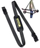 71-Inch Scooter Shoulder Strap for Electric Scooters, Bikes, Balance Bikes, Yoga Mat, Ski Board - Adjustable & Anti-Slip - Black - Buy Online on GoSupps.com
