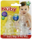 Nuby 4-Pack Standard Neck Fast Flow Nipples One Size - Buy Online on GoSupps.com