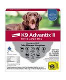 K9 Advantix II Flea and Tick Prevention for Extra-Large Dogs Over 55 Pounds, 2 Count (Pack of 1) - Buy Online on GoSupps.com
