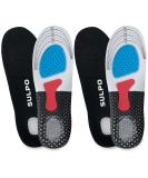 2 Pairs of Orthopedic Insoles for Heel Spur Pain Relief - Comfortable Sports Insoles Black Size 45-47 - Buy Online on GoSupps.com