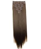CAISHA PRETTYSHOP XXL 24 8 Pieces Clip In Hair Extensions - Straight Ombr Brown #6T27 CES18 - Buy Online on GoSupps.com