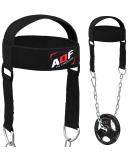 Buy AQF Adjustable Head Harness for Diving & Weightlifting - Padded Neoprene Black | International Shipping - Buy Online on GoSupps.com