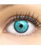Buy Ibiza Blue Colored Contact Lenses - Monthly Soft Hydrogel - 2 Pieces + Lens Case | Natural Colors Series - Buy Online on GoSupps.com