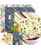 Organic Beeswax Wrap 9-Pack for Eco-Friendly Food Storage - Forest Animals Design - Buy Online on GoSupps.com