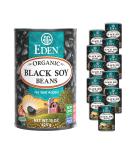 Eden Organic Black Soybeans 15 oz Can (12-Pack) - Complete Protein, No Salt, Non-GMO, Gluten Free, Vegan, Kosher - U.S. Grown, Heat and Serve - Macrobiotic Soy Beans - Buy Online on GoSupps.com