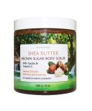 Shea Butter Brown Sugar Body Scrub - Exfoliating Jojoba & Vitamin E for Smooth Skin | International Shipping - Buy Online on GoSupps.com