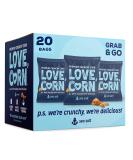 LOVE CORN Sea Salt Snack: Crunchy Corn, 20 bags, Non-GMO, Gluten-Free, Plant Based, Low-Sugar - Buy Online on GoSupps.com