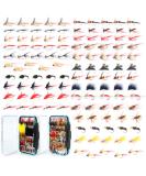 Maxcatch 120 pcs Fly Fishing Flies Kit - Handmade Assortment of Dry/Wet Flies, Nymphs, Streamers with Fly Box | 120 Flies Included - Buy Online on GoSupps.com