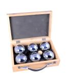 Engelhart Triplet Boule Balls Set - 6 Premium Balls in Beautiful Wooden Case for 2 Players - Ideal for International Shipping - Buy Online on GoSupps.com