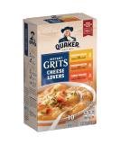 Quaker Instant Grits Cheese Lovers Variety Pack - 10 x 0.98oz Packets - Buy Online on GoSupps.com