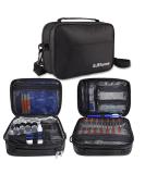 SJEhome Insulin Cooler Diabetic Travel Case - Large Black Double Layer Design for Glucose Meter, Insulin Pens & Accessories - Portable Medicine Bag with Shoulder Strap - Buy Online on GoSupps.com