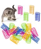 Fuyamp 16 Pcs Cat Colorful Springs Toys Cat Spring Toys for Kittens BPA Free Plastic Interactive Toys to Keep Fit for Swatting Biting Hunting Healthy Play Kitten Toys - Buy Online on GoSupps.com