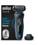 Braun Series 5 Razor Men Electrically with EasyClick attachment electric shed & precision trimmer Easyclean Wet & Dry rechargeable & wireless 51-B1200S blue - Buy Online on GoSupps.com