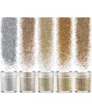 35g Fine Glitter Set - Gold, Silver, Holographic Colors for Makeup, Nails, Arts & Crafts - Buy Online on GoSupps.com
