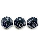 Hedral MTG D12 Spin-Down Loyalty Counter Dice Set - Black (3 Die) for Magic The Gathering TCG CCG - Buy Online on GoSupps.com