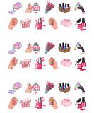 33 Stand Up Nails Nail Varnish Themed Edible Wafer Paper Cake Toppers Decorations - Buy Online on GoSupps.com
