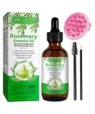 Premium Rosemary Oil for Hair Growth & Skin Care | Bio-Rosmarin Oil with Scalp Massager & Essential Oil for Eyelashes & Body Massage - Shop Now! - Buy Online on GoSupps.com