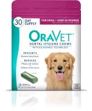 OraVet Dental Hygiene Chews for Large Dogs 30ct - 50lbs+, Pack of 1 - Buy Online on GoSupps.com