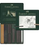 Faber-Castell 24-Piece Pitt Charcoal Set - High-Quality Charcoal Drawing Set - Buy Online on GoSupps.com