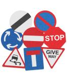 Edible Wafer Road Traffic Signs Pre-Cut Cupcake Toppers - 24pc - Buy Online on GoSupps.com