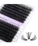 Buy Individual Eyelashes - 240 PCs DIY Cluster Eyelash Curl Mix 16-20mm for Extensions at Home - Buy Online on GoSupps.com