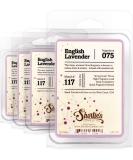 Shortie's Candle Co. English Lavender Wax Melts Bulk Pack - 4 Scented Bars - Essential Oils - Floral Air Freshener - Buy Online on GoSupps.com