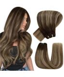 Hetto Balayage Extensions | Real Hair Remy Tresses - Chocolate Brown to Caramel Blonde #4/27/4 | 100g 45cm Ombre Hair Extensions - Buy Online on GoSupps.com