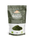 Japanese Sencha Tea - 100 g organic green tea - 100% pure and natural green Sencha tea - loose in leaves of the first harvest - bio product grown in Japan - Naturalbio 100 g (1 Pack) - Buy Online on GoSupps.com
