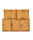 Premium Careness Aleppo Soap - Vegan Handmade 5-Pack (45% Olive Oil & 55% Laurel Oil) - Natural Original Quality - Approx. 900-950g International Shipping Available - Buy Online on GoSupps.com
