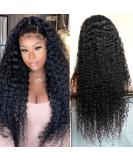 26 Deep Wave Lace Front Wig | 13x4 Brazilian Curly Human Hair | Pre Plucked with Baby Hair | 150% Density | HD Transparent Lace | Glueless | Black Women - Buy Online on GoSupps.com