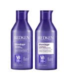 REDKEN Blondage Purple Shampoo & Conditioner Set | Hair Toner for Blonde & Color Treated Hair | Neutralizes Brassy Tones | Citric Acid Formula | 10.1 Fl. Oz (Pack of 2) - Buy Online on GoSupps.com