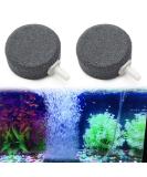 Air Stones for Aquariums - 4cm Oxygen Stone Discs for Air Pumps | 2-Pack Bladder Siphon for Fish Tanks Buckets & Small Ponds - Buy Online on GoSupps.com