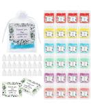 24 Set Bath Salts Bulk Eucalyptus Bubble Bath Spa Gift for Women | Relaxing Mineral Soak for Weddings Bridal Showers & Favors | Includes Thank You Cards & Organza Bags - Buy Online on GoSupps.com