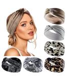 Kavya Wide Boho Headbands for Women - 6 Piece Multicoloured Hairband Set - Buy Online on GoSupps.com