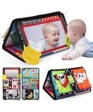 Bellestyle Baby Mirror Toys & Crackling Books - Educational Gifts for Newborns & Toddlers (0-9 Months) - Foldable Black & White Contrast Patterns - Buy Online on GoSupps.com